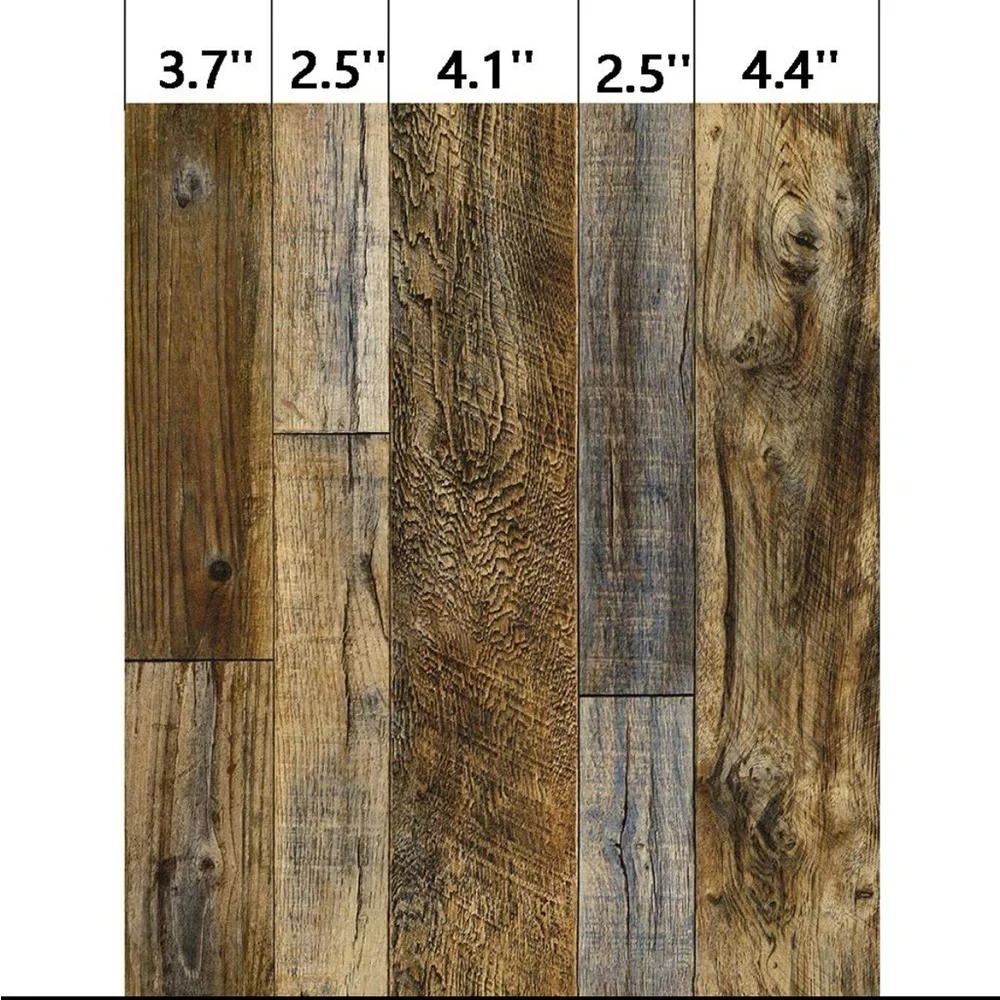 Wood Plank Wallpaper Peel & Stick Self Adhesive Removable Shiplap Distressed 1 R